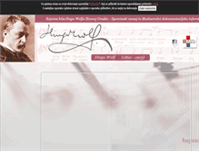 Tablet Screenshot of hugowolf.si